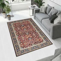 maa home concept Persian Velvet 5 X 3 Feet Machine Made Carpet-picture-35