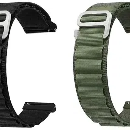 Gadgetzilla 22mm Alpine Loop Nylon Breathable Strap Compatible with noise ColorFit Caliber 22 mm Fabric Watch Strap-image-76