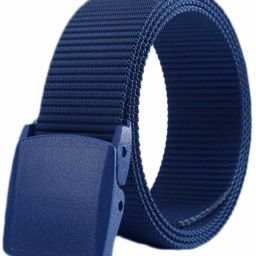 Men Casual Blue Nylon Belt-image-64