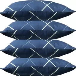Ultra soft Luxury sleeping pillow Cotton Solid Sleeping Pillow Pack of 4-image-0