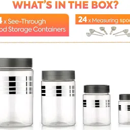 venswise Plastic Grocery Container- 1200 ml, 650 ml, 350 ml, 250 ml image 5