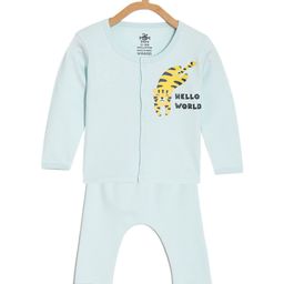 The Mom Store Infants Graphic Printed Pure Cotton T-shirt with Pyjamas-image-22
