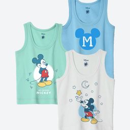 YK Disney Infants Pack Of 3 Mickey Mouse Printed Innerwear Vests YKIFVDPO3012-image-52