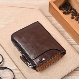Men & Women Casual, Formal Brown Genuine Leather RFIDCard Holder-image-61