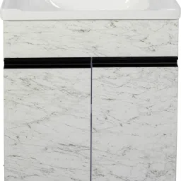 HDHMR BATHROOM VANITY (STONE MARBLE PATTERN WITH BLACK G - HANDLE) VSTY0024, Table Top Basin-picture-28