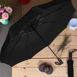 en,Women,Kids,Girls,Boys - 3 Fold with Auto Open and Close Umbrella (Black)_74 Umbrella-image-88