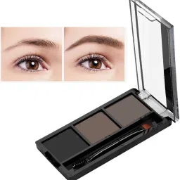 Waterproof Eyebrow Powder Make Up Palette Women Eye Brow Makeup Kit Set 20 g-image-15