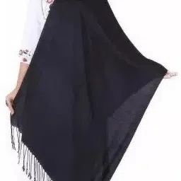 BZ Device Cotton, Wool Solid Women, Men Shawl-image-72