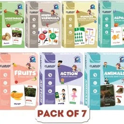 Combo Set of 7 Double Sided Flash Cards for Kids for 2 years & above-23