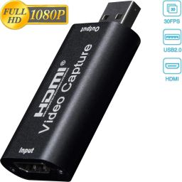 microwareTV-out Cable HDMI to USB Video Capture Card 1080P for Live Video Streaming Record viaDSLR cam-16