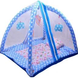 Baby Bedding Set/Mosquito Net/Play Gym with Hanging Toys (Navy Blue) 0-12months-picture-28