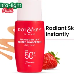 Sunscreen - SPF 50 PA++++ STRAWBERRY DEW TINTED SUNSCREEN SPF 50 PA++++ protects & perfects skin -03 SAND-1