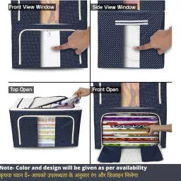 E Solutions WARDROBE ORGANISER/STORAGE BOX-467 (24LITERS) Poly-canvas Laundry Bag-picture-27