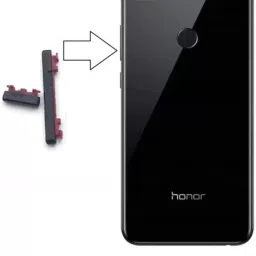 Tusail VB-9lBA Honor 9 Lite Black (Outer Side Button) Volume & Power ON/OFF Button image 2