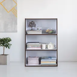 Mezzola Engineered Wood Open Book Shelf-image-87