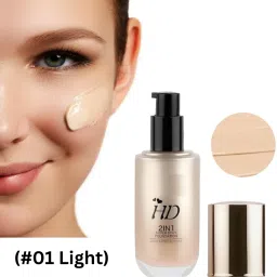 Hd 2In1 (#01) Super Stay Liquid Matte Foundation For All Skin Type 1 Foundation-2