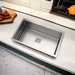 Handmade Kitchen Sink 32" X 20" X 10" Single Bowl Matt Finish Stainless Steel Matt Finish F_164 Vessel Sink-image-30
