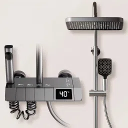 Flipkart SmartBuy Thermostatic Shower Panel Shower Set with Head Shower/Hand Shower/Bidet-image-7