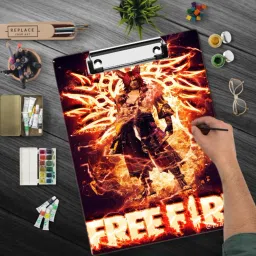Character Free Fire Digital Reprint Clip Board Exam Pad (14x10 Inches) exam pad-image-97