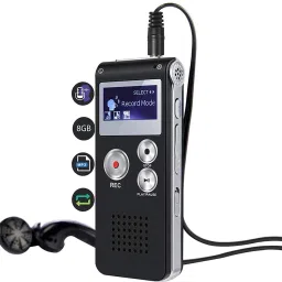Safetynet High Quality Digital Voice Recorder 8GB Mini USB Flash Digital Audio Voice Recording 8GB Inbuilt Memory Dictaphone MP3 Player 8 GB Voice Recorder-image-5