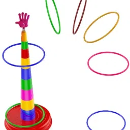 kids Plastic Ring Toss Quoits Hoopla Throw Game for Baby Boys and Girls-7