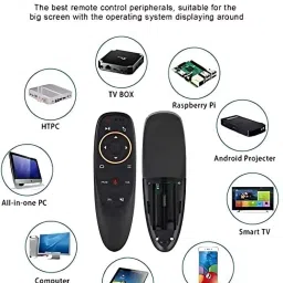 OG X NEXA WITH DEVICE Air Remote USB Air Mouse with Voice Command – Wireless Remote, Orange Ring YouTube, AI Assistant, NETFLIX, Google Play Store, Meet Your Google Assistant, Facebook Remote Controller image 5