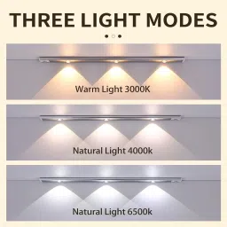 Aonezone Smart Motion Sensor LED Cabinet Light | 3‑Color Modes | USB Rechargeable Motion Sensor Light image 3