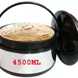 Stainless Steel Casserole with Plastic Cover Lid and Steel Bottom Serve Casserole-14