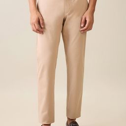 Parx Men Smart Tapered Fit Low-Rise Chinos Trousers-picture-31