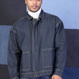 VESTIDO MODAS Men Denim Jacket with Patchwork-image-73