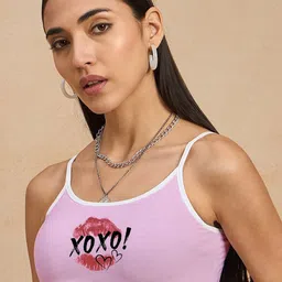 COLOR CAPITAL Print Cotton Bralette Crop Top-25