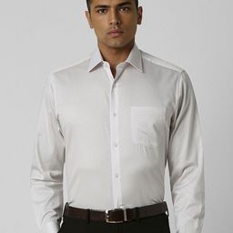 Van Heusen Men Spread Collar Floral Printed Cotton Slim Fit Formal Shirt-image-41