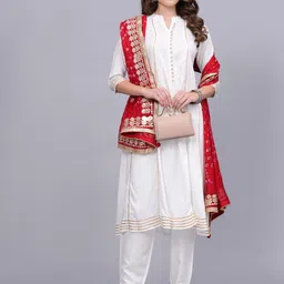 OH MI DIOS Women Regular Kurta with Trousers & Dupatta-picture-53