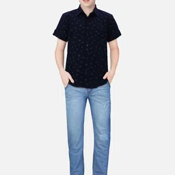 Palm Tree Boys Standard Opaque Printed Casual Shirt-image-84