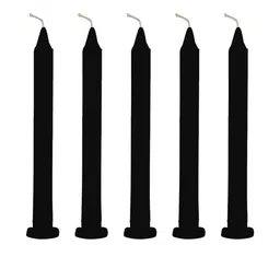kreyam's Set of 6 Black Pillar Candle-picture-31