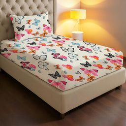 IVAZA Unisex White Bedsheets-image-62