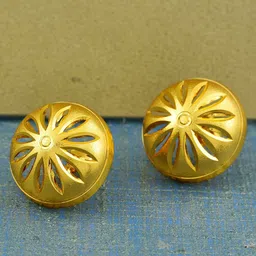 MEMOIR Gold-Plated Contemporary Studs Earrings-image-99