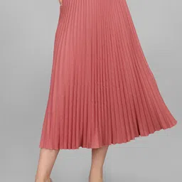Pinly Mid Rise Midi Pleated Skirt-picture-47