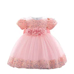 StyleCast x Revolte Embellished Applique Net Balloon Dress-image-81