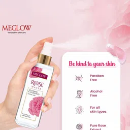 MEGLOW Set Of 2 Rose Waters 100Ml Each image 4