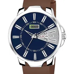 CSAMON Men Dial & Straps Analogue Watch 3KANSLV BLUpatari 804 BRO_SH-12