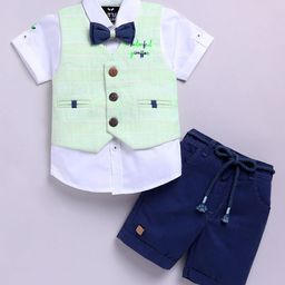 LITTLE COLLARS Boys Shirt with Shorts-image-38