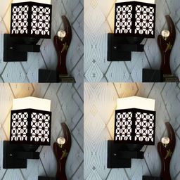 Gojeeva Brown Wood Square Wall Lamps-picture-45