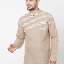 Arch element Men Abstract Printed Festive Cotton Straight Kurta-picture-7