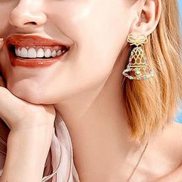 EL REGALO Contemporary Jhumkas Christmas Earrings-picture-31