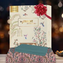 MYTRIDENT Pink & Green Floral 144 TC Queen Bedsheet with 2 Pillow Covers-image-71