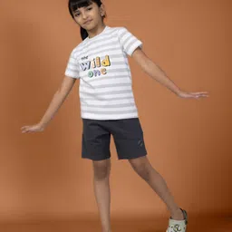 PILOLO Boys Striped Round Neck Cotton T-shirt-picture-28