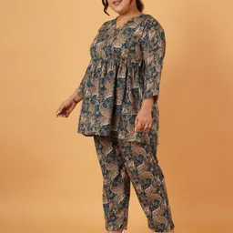 ANGOORI FASHION Printed Tunic With Trousers Co-Ords image 2
