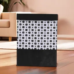 Kuber Industries Black & White 3 Pieces Printed Reusable Multi-Utility Organisers-18