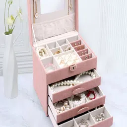 KriShyam Pink Wardrobe Jewellery Organiser-picture-15